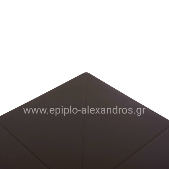 SQUARE POLYPROPYLENE TABLE TERRIN HM6125.13 BROWN 60x60x75Hcm.