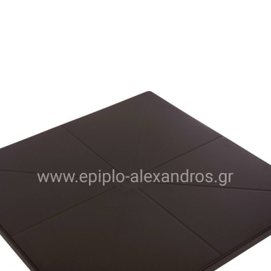 SQUARE POLYPROPYLENE TABLE TERRIN HM6125.13 BROWN 60x60x75Hcm.