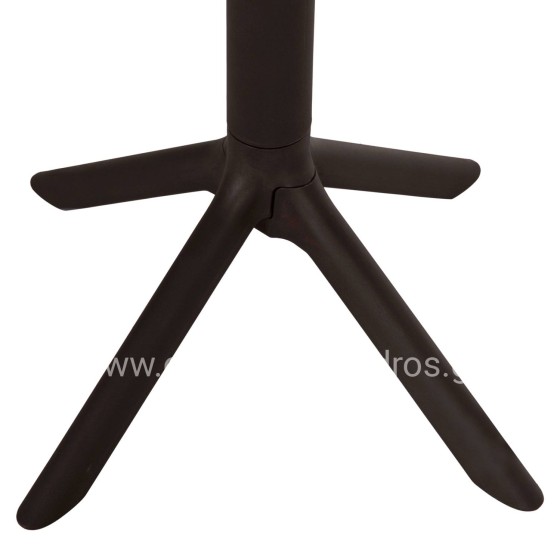 ΤΡΑΠΕΖΙ ΠΟΛΥΠΡΟΠΥΛΕΝΙΟΥ ΤΕΤΡΑΓΩΝΟ TERRIN HM6125.13 ΚΑΦΕ 60x60x75Υεκ.