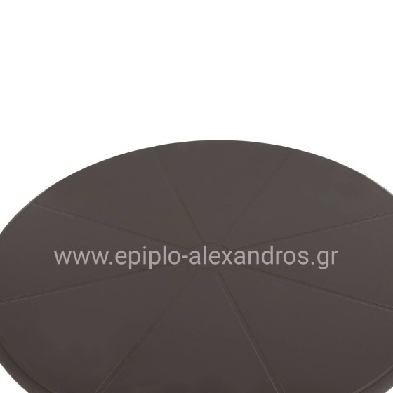 BAR TABLE ROUND TERRIN HM6126.15 POLYPROPYLENE IN DARK OLIVE GREEN Φ60x106Hcm.