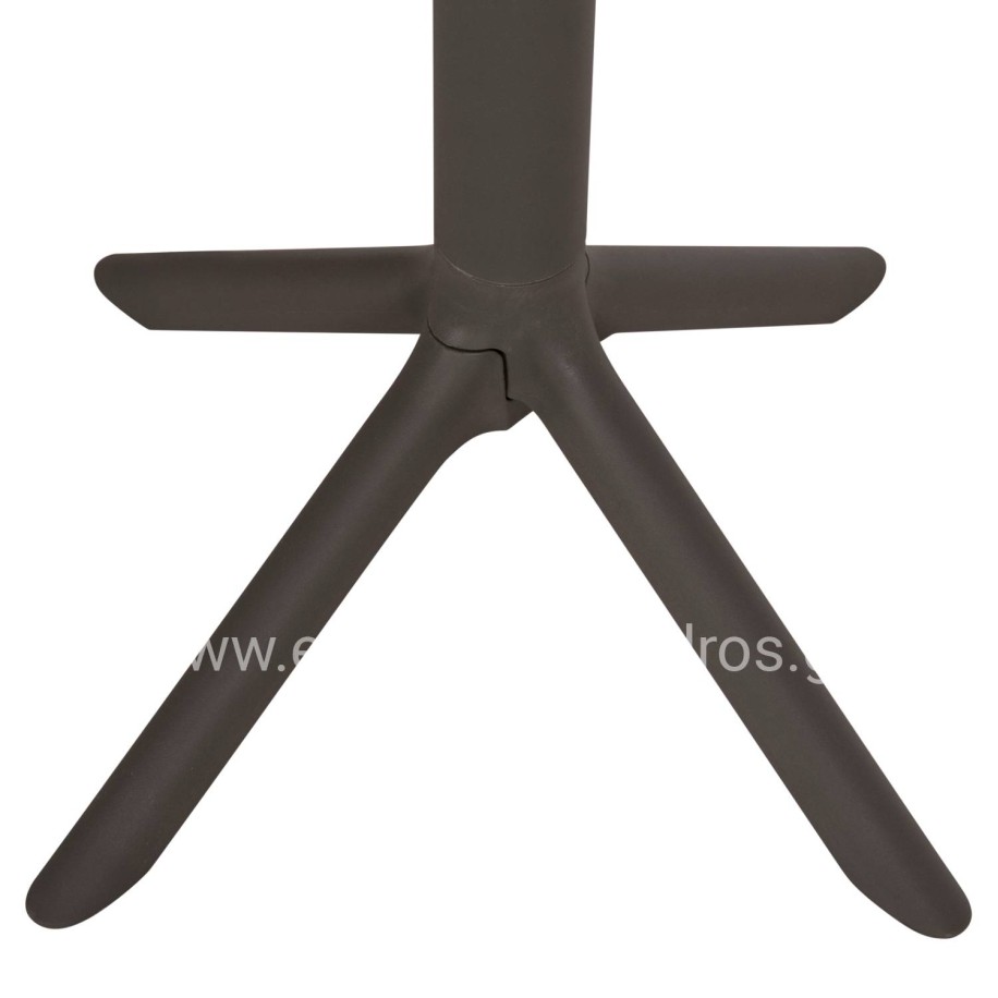 BAR TABLE ROUND TERRIN HM6126.15 POLYPROPYLENE IN DARK OLIVE GREEN Φ60x106Hcm.