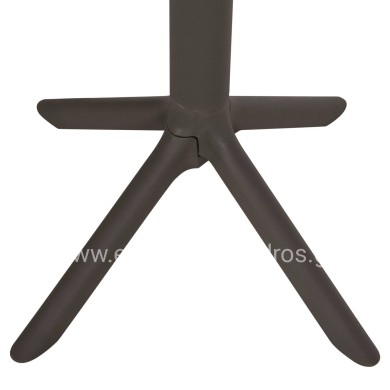 BAR TABLE ROUND TERRIN HM6126.15 POLYPROPYLENE IN DARK OLIVE GREEN Φ60x106Hcm.