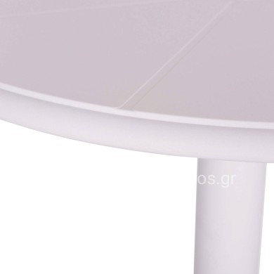 BAR TABLE ROUND TERRIN HM6126.11 POLYPROPYLENE WHITE Φ60x106Hcm.