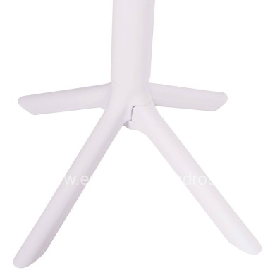 BAR TABLE ROUND TERRIN HM6126.11 POLYPROPYLENE WHITE Φ60x106Hcm.