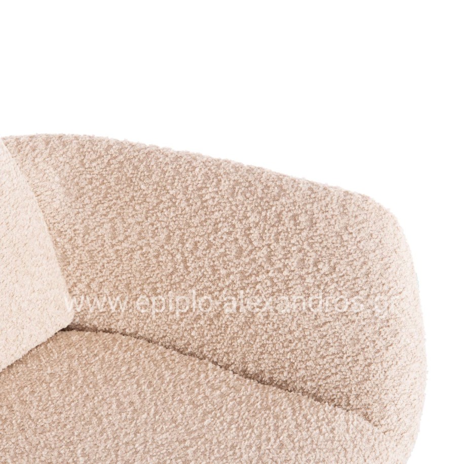 ΠΟΛΥΘΡΟΝΑ ΠΕΡΙΣΤΡΕΦ. BLANS HM9942.07 ΜΠΕΖ ΜΠΟΥΚΛΕ ΥΦΑΣΜΑ-ΜΕΤΑΛΛΙΚΑ ΠΟΔΙΑ 62x60x90Υ