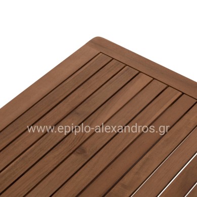 OUTDOOR LOUNGE CORNER 3PCS SET SANJI HM6223 ACACIA WOOD-ALUMINUM FRAME-ROPE