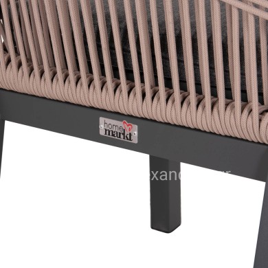 ΚΑΡΕΚΛΑ ΑΛΟΥΜΙΝΙΟΥ HOWARD HM5547.12 ΑΝΘΡΑΚΙ--ΣΧΟΙΝΙ ΜΠΕΖ 55,5x60x84,5Υεκ