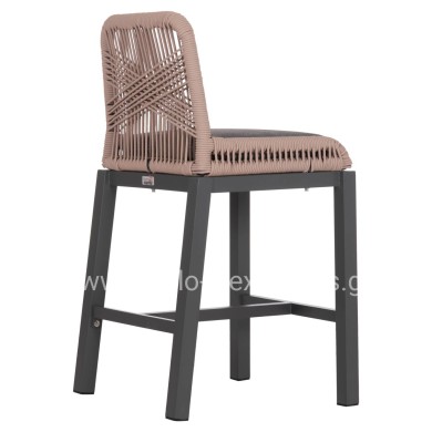 ΣΚΑΜΠΟ ΜΠΑΡ ΜΕΣ.ΥΨΟΥΣ HOWARD HM5791.21 ΑΝΘΡΑΚΙ ΑΛΟΥΜΙΝΙΟ--ΜΠΕΖ ΣΧΟΙΝΙ 47,5x55x94,5Υεκ