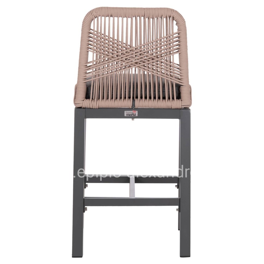 ΣΚΑΜΠΟ ΜΠΑΡ ΜΕΣ.ΥΨΟΥΣ HOWARD HM5791.21 ΑΝΘΡΑΚΙ ΑΛΟΥΜΙΝΙΟ--ΜΠΕΖ ΣΧΟΙΝΙ 47,5x55x94,5Υεκ