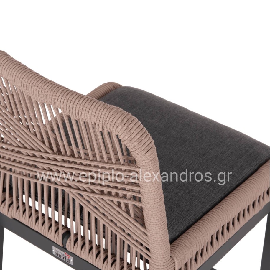 ΣΚΑΜΠΟ ΜΠΑΡ ΜΕΣ.ΥΨΟΥΣ HOWARD HM5791.21 ΑΝΘΡΑΚΙ ΑΛΟΥΜΙΝΙΟ--ΜΠΕΖ ΣΧΟΙΝΙ 47,5x55x94,5Υεκ