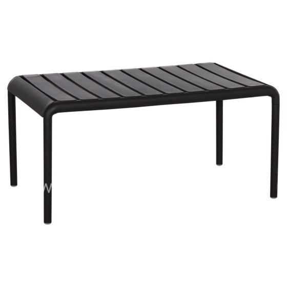 OUTDOOR COFFEE TABLE KORVER HM6334.02 POLYPROPYLENE IN BLACK 100x60x46Hcm.