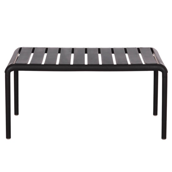 OUTDOOR COFFEE TABLE KORVER HM6334.02 POLYPROPYLENE IN BLACK 100x60x46Hcm.