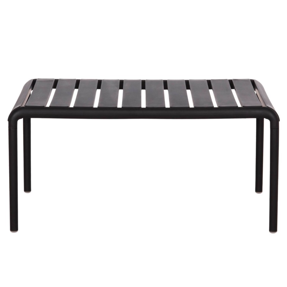 OUTDOOR COFFEE TABLE KORVER HM6334.02 POLYPROPYLENE IN BLACK 100x60x46Hcm.