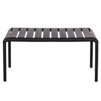 OUTDOOR COFFEE TABLE KORVER HM6334.02 POLYPROPYLENE IN BLACK 100x60x46Hcm.