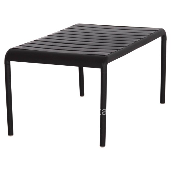 OUTDOOR COFFEE TABLE KORVER HM6334.02 POLYPROPYLENE IN BLACK 100x60x46Hcm.