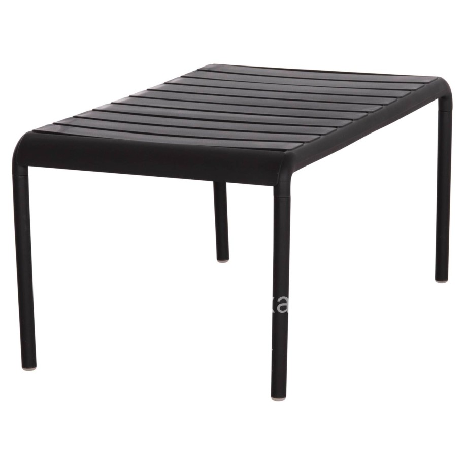 OUTDOOR COFFEE TABLE KORVER HM6334.02 POLYPROPYLENE IN BLACK 100x60x46Hcm.