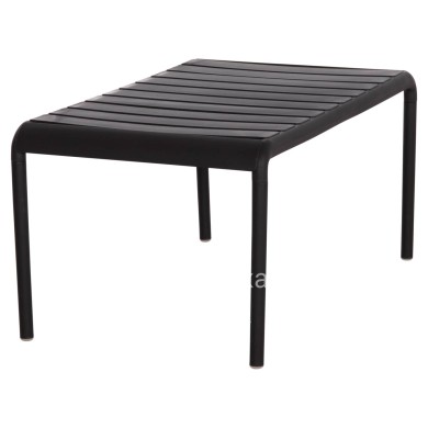 OUTDOOR COFFEE TABLE KORVER HM6334.02 POLYPROPYLENE IN BLACK 100x60x46Hcm.