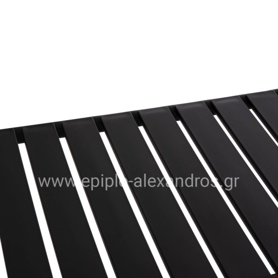 OUTDOOR COFFEE TABLE KORVER HM6334.02 POLYPROPYLENE IN BLACK 100x60x46Hcm.