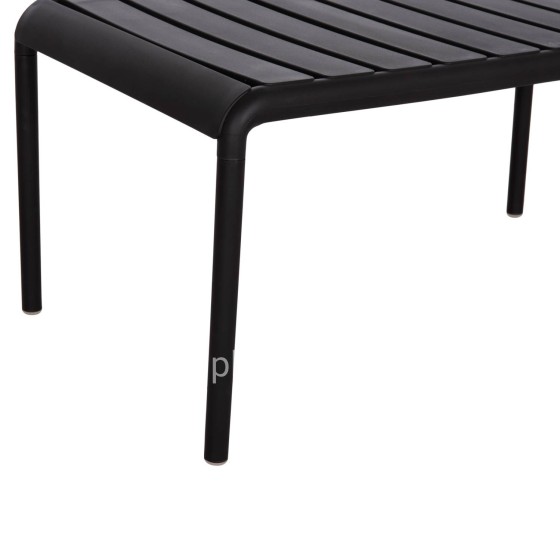 OUTDOOR COFFEE TABLE KORVER HM6334.02 POLYPROPYLENE IN BLACK 100x60x46Hcm.