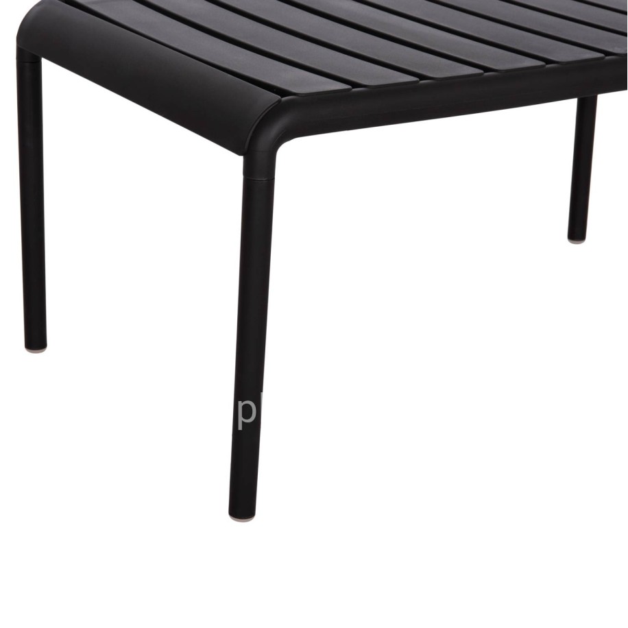 OUTDOOR COFFEE TABLE KORVER HM6334.02 POLYPROPYLENE IN BLACK 100x60x46Hcm.