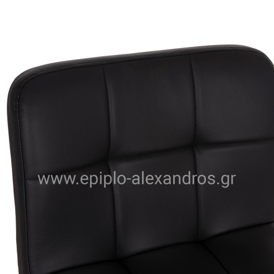 ΣΚΑΜΠΟ ΜΠΑΡ ΠΕΡΙΣΤΡΕΦΟΜΕΝΟ DIANA HM202.21 ΜΑΥΡΟ PU--ΜΕΤΑΛΛΟ ΧΡΩΜΙΟ 44x52x109Υεκ.