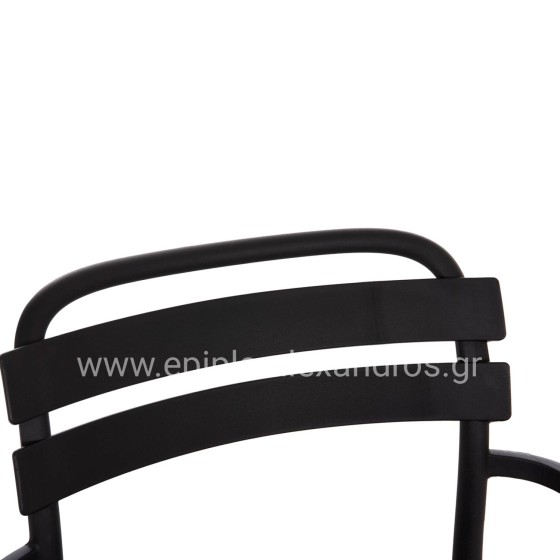 POLYPROPYLENE LOUNGE ARMCHAIR KORVER HM6333.02 BLACK 63.5x65x76Hcm.