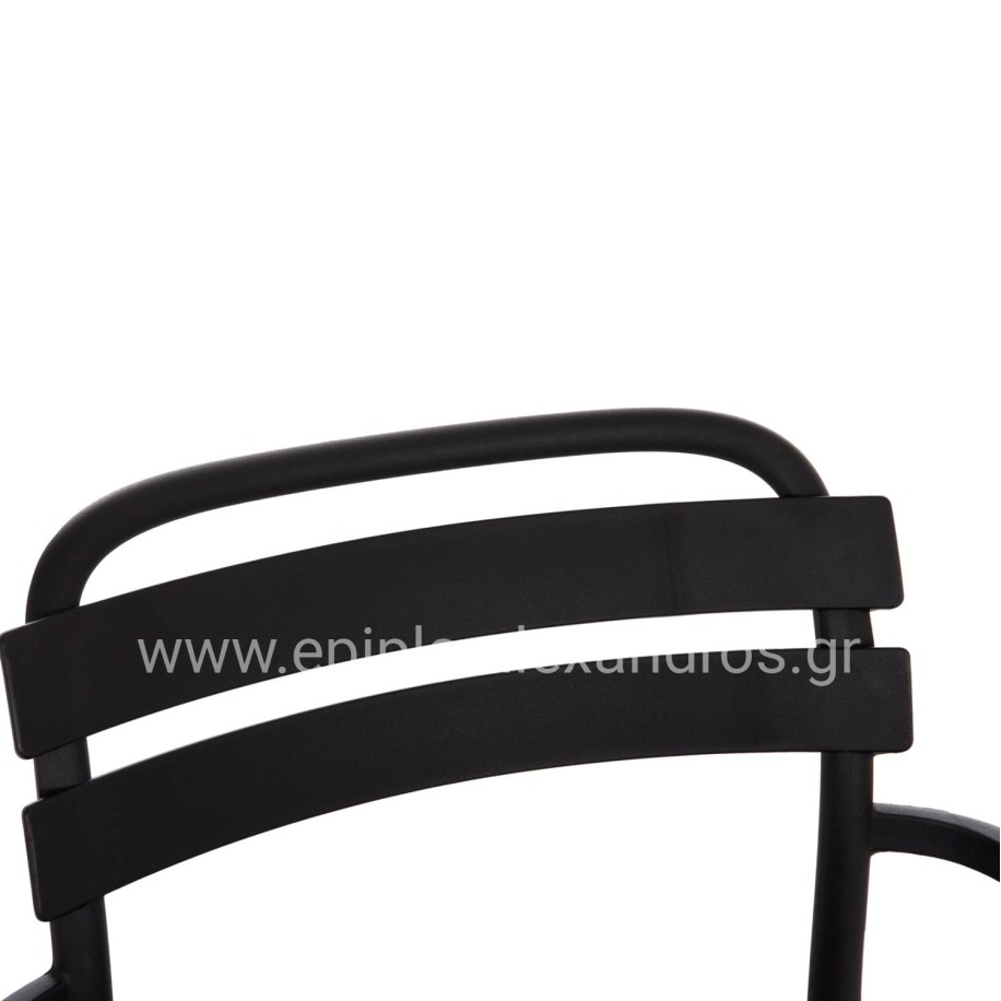 POLYPROPYLENE LOUNGE ARMCHAIR KORVER HM6333.02 BLACK 63.5x65x76Hcm.