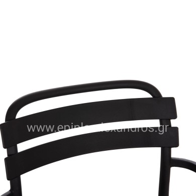 POLYPROPYLENE LOUNGE ARMCHAIR KORVER HM6333.02 BLACK 63.5x65x76Hcm.