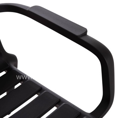 POLYPROPYLENE LOUNGE ARMCHAIR KORVER HM6333.02 BLACK 63.5x65x76Hcm.