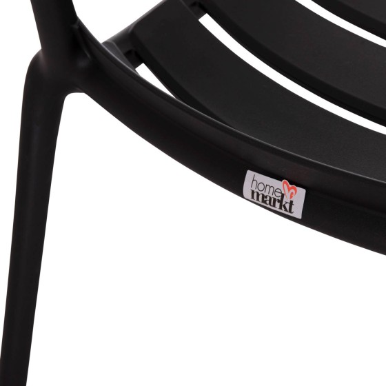 POLYPROPYLENE LOUNGE ARMCHAIR KORVER HM6333.02 BLACK 63.5x65x76Hcm.