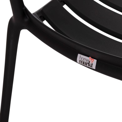 ΠΟΛΥΘΡΟΝΑ ΣΑΛΟΝΙΟΥ ΠΟΛΥΠΡΟΠΥΛΕΝΙΟΥ KORVER HM6333.02 ΜΑΥΡΗ 63.5x65x76Υεκ.