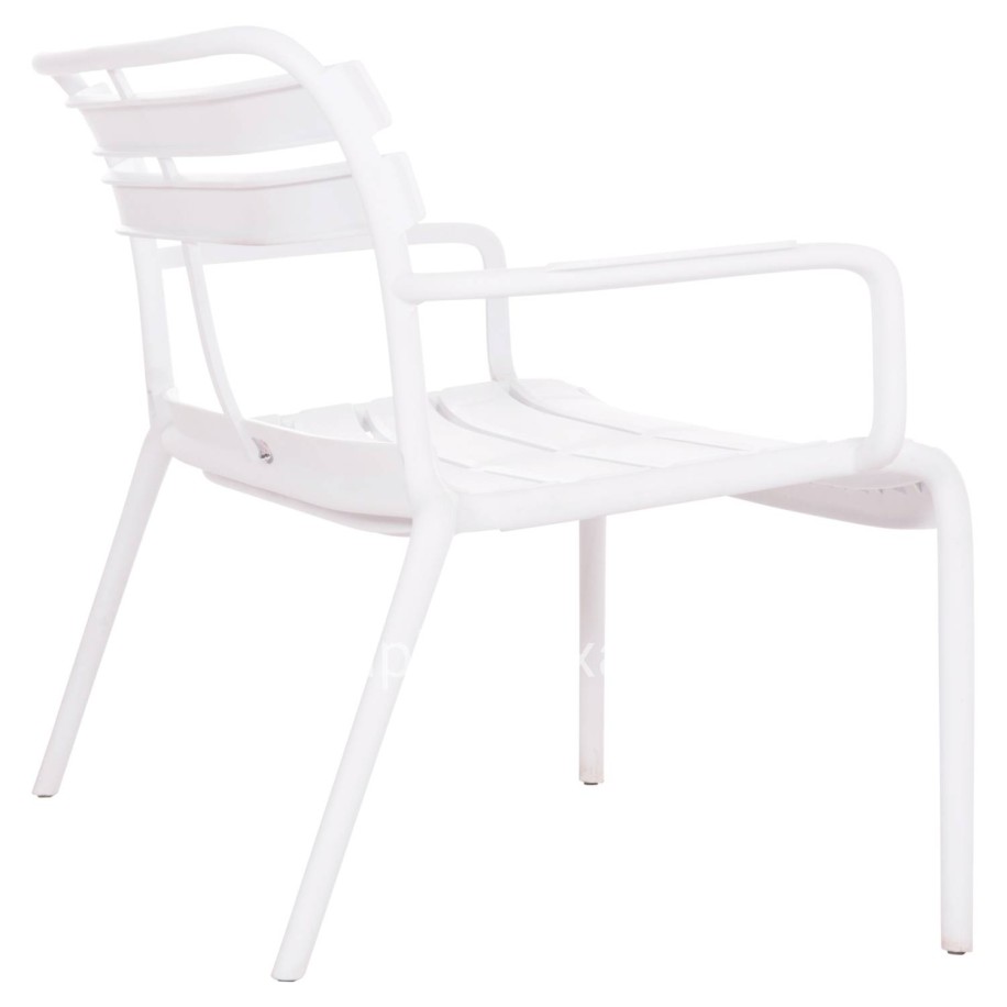POLYPROPYLENE 2-SEATER BENCH KORVER HM6332.01 WHITE 113x65x76Hcm.