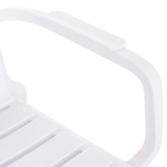 POLYPROPYLENE 2-SEATER BENCH KORVER HM6332.01 WHITE 113x65x76Hcm.