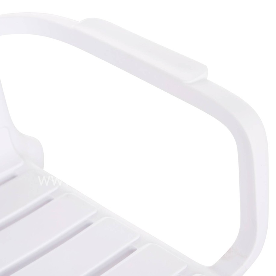 POLYPROPYLENE 2-SEATER BENCH KORVER HM6332.01 WHITE 113x65x76Hcm.