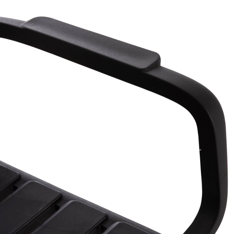 POLYPROPYLENE 2-SEATER BENCH KORVER HM6332.02 BLACK 113x65x76Hcm.