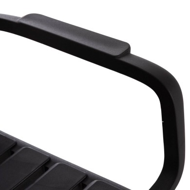 POLYPROPYLENE 2-SEATER BENCH KORVER HM6332.02 BLACK 113x65x76Hcm.