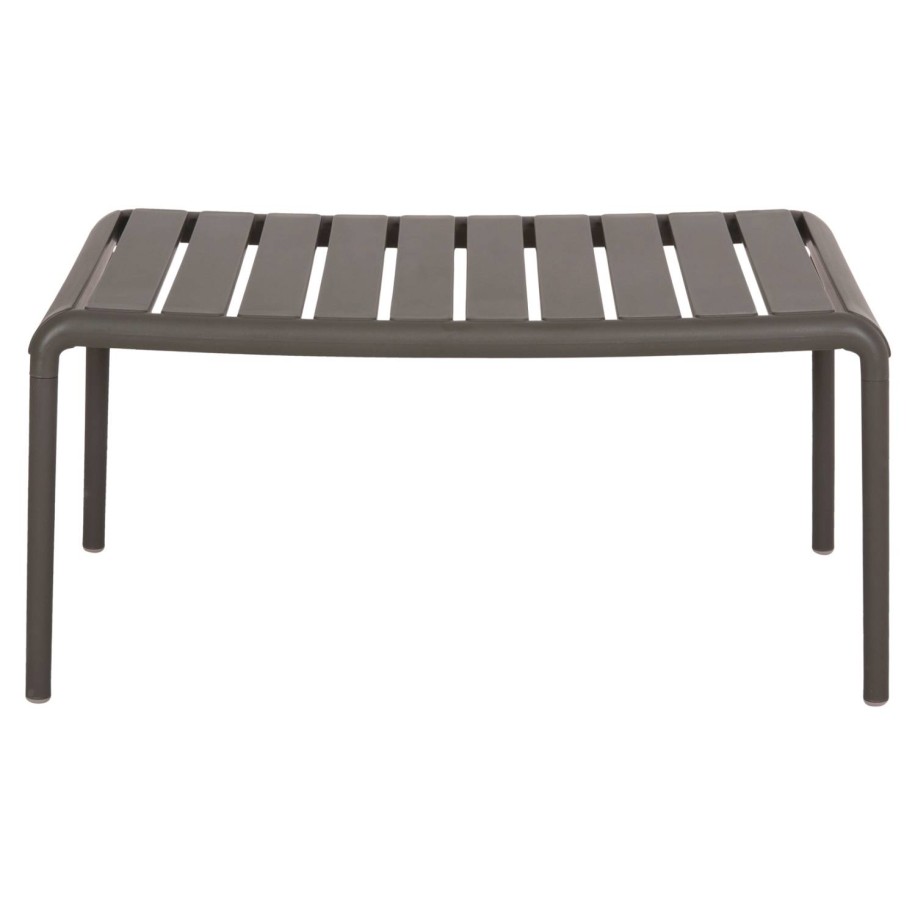 OUTDOOR COFFEE TABLE KORVER HM6334.05 POLYPROPYLENE IN DARK OLIVE 100x60x46Hcm.