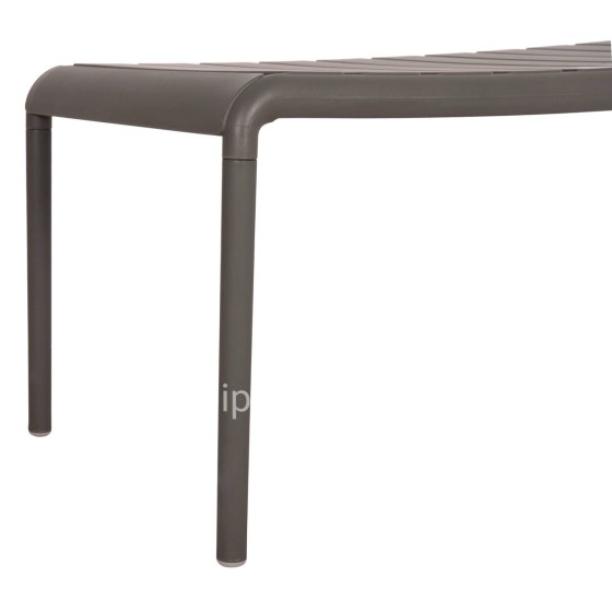 OUTDOOR COFFEE TABLE KORVER HM6334.05 POLYPROPYLENE IN DARK OLIVE 100x60x46Hcm.
