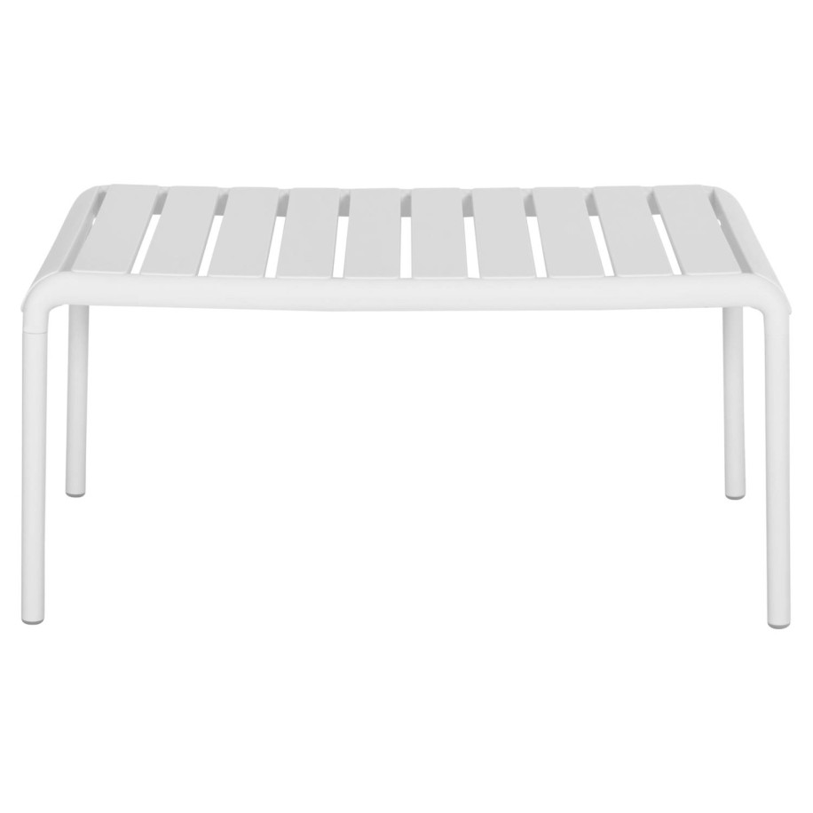 OUTDOOR COFFEE TABLE KORVER HM6334.01 POLYPROPYLENE IN WHITE 100x60x46Hcm.