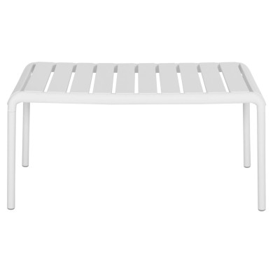 OUTDOOR COFFEE TABLE KORVER HM6334.01 POLYPROPYLENE IN WHITE 100x60x46Hcm.