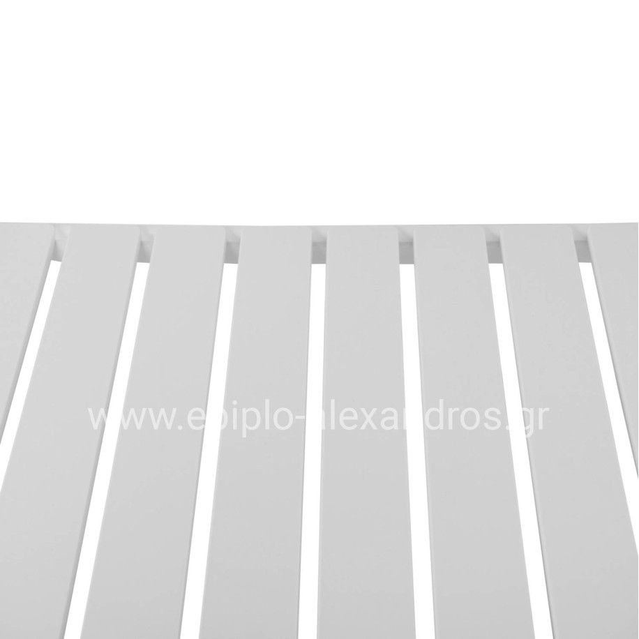 OUTDOOR COFFEE TABLE KORVER HM6334.01 POLYPROPYLENE IN WHITE 100x60x46Hcm.