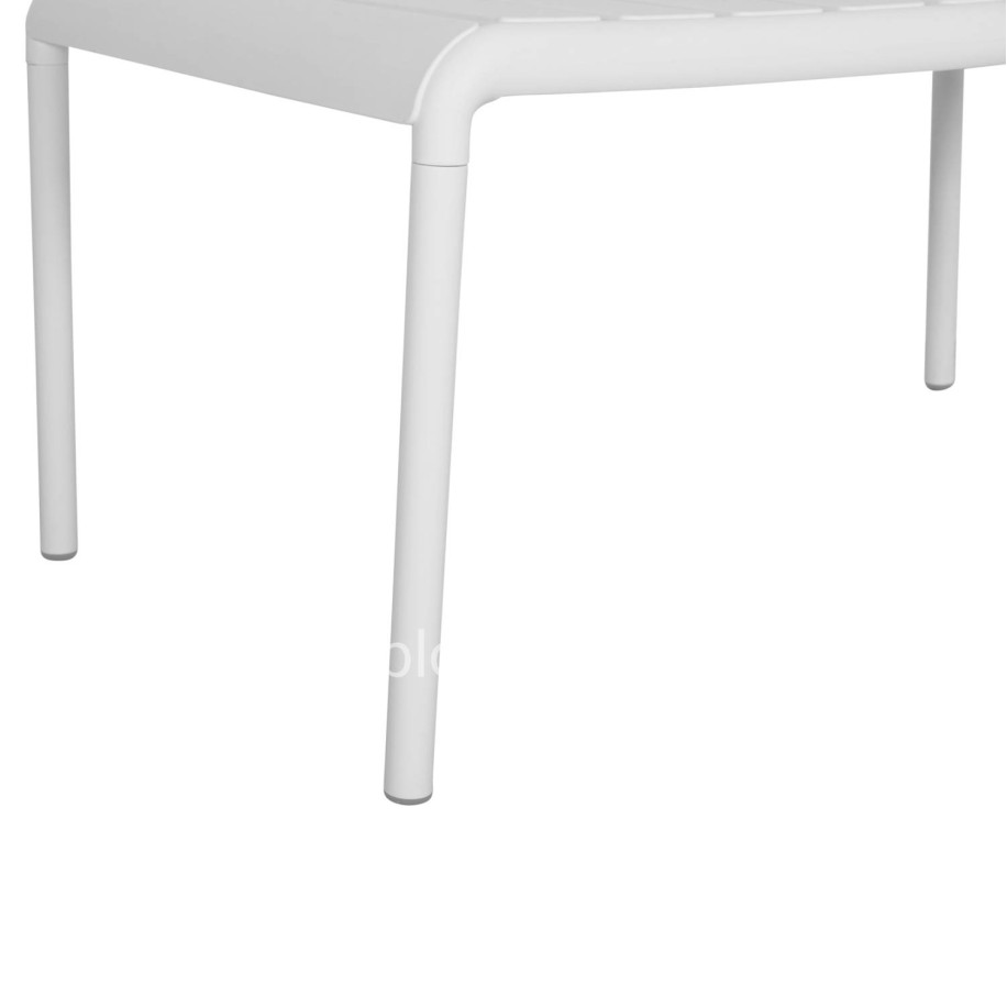 OUTDOOR COFFEE TABLE KORVER HM6334.01 POLYPROPYLENE IN WHITE 100x60x46Hcm.