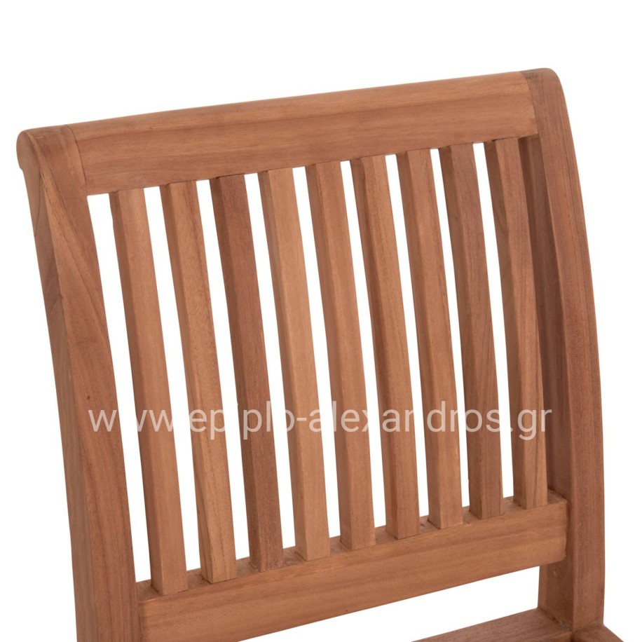 BAR STOOL WITH BACKREST PAIPER HM18110 TEAK WOOD IN NATURAL COLOR 40x49.5x114Hcm.