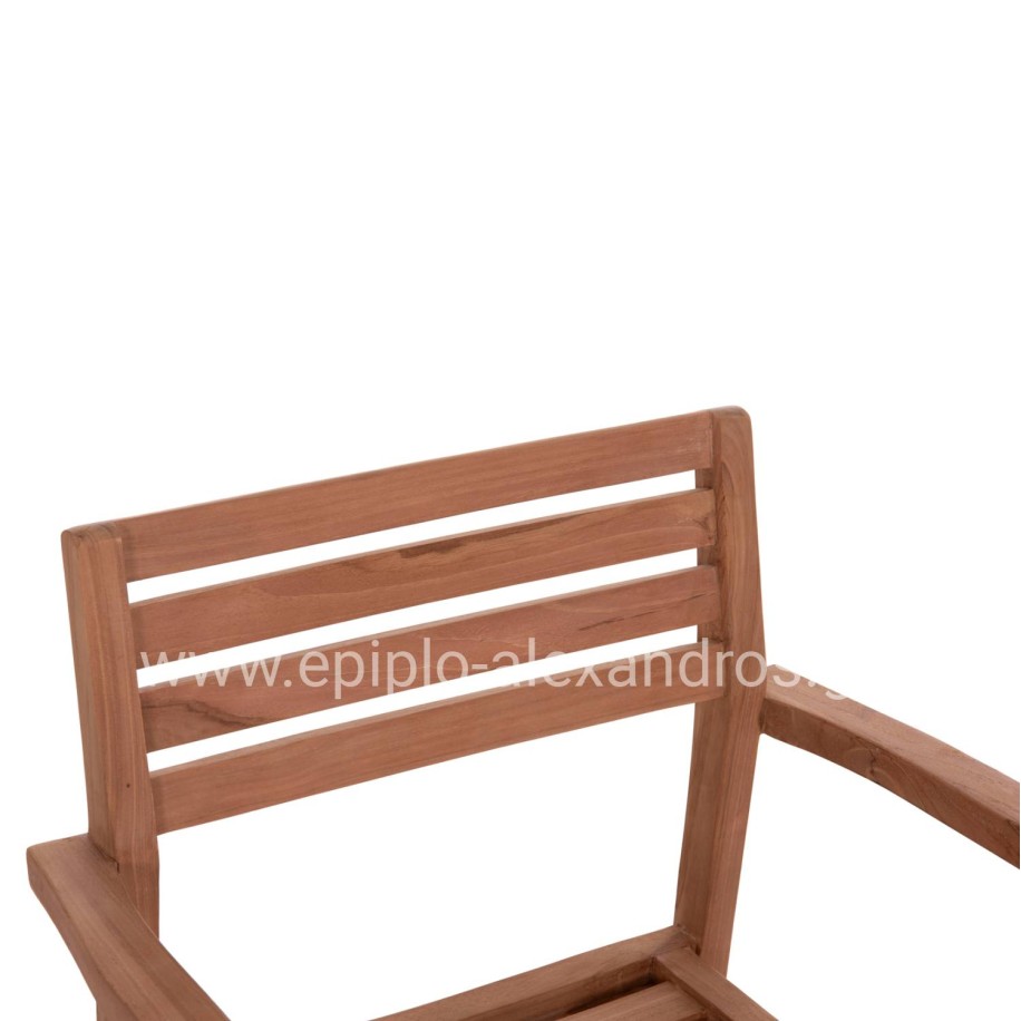 ΠΟΛΥΘΡΟΝΑ ΕΞΩΤ.ΧΩΡΟΥ ERMIONI HM18129 ΞΥΛΟ TEAK--ΦΥΣΙΚΟ ΧΡΩΜΑ 60x59x84Υεκ.