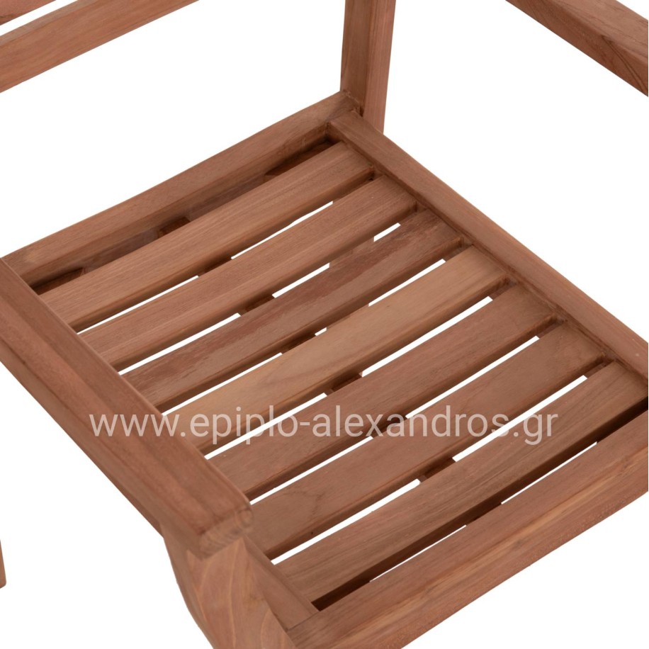 ΠΟΛΥΘΡΟΝΑ ΕΞΩΤ.ΧΩΡΟΥ ERMIONI HM18129 ΞΥΛΟ TEAK--ΦΥΣΙΚΟ ΧΡΩΜΑ 60x59x84Υεκ.