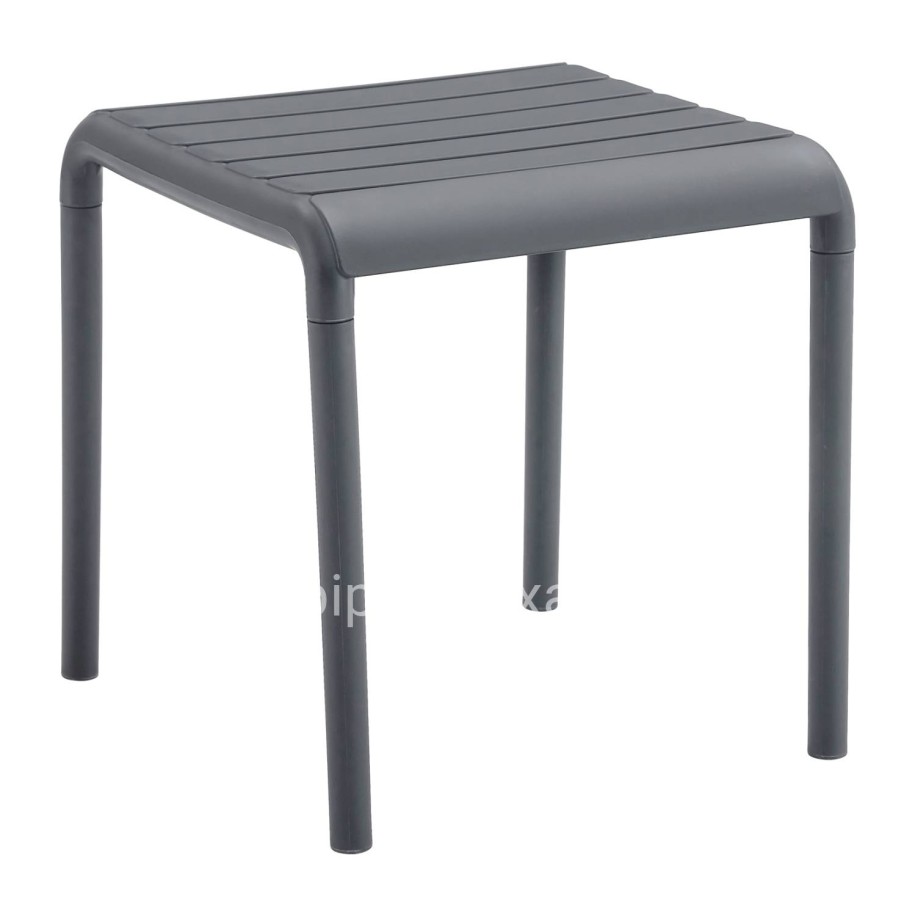 OUTDOOR SQUARE COFFEE TABLE KORVER HM6335.03 POLYPROPYLENE IN GREY 45x45x47Hcm.