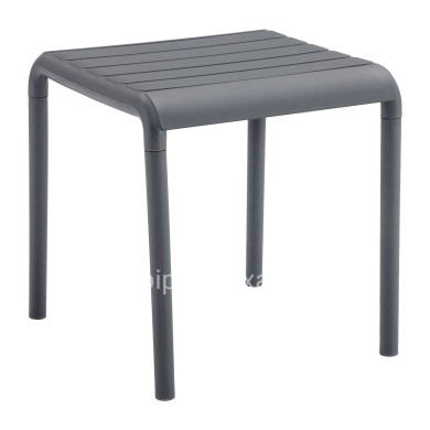 OUTDOOR SQUARE COFFEE TABLE KORVER HM6335.03 POLYPROPYLENE IN GREY 45x45x47Hcm.