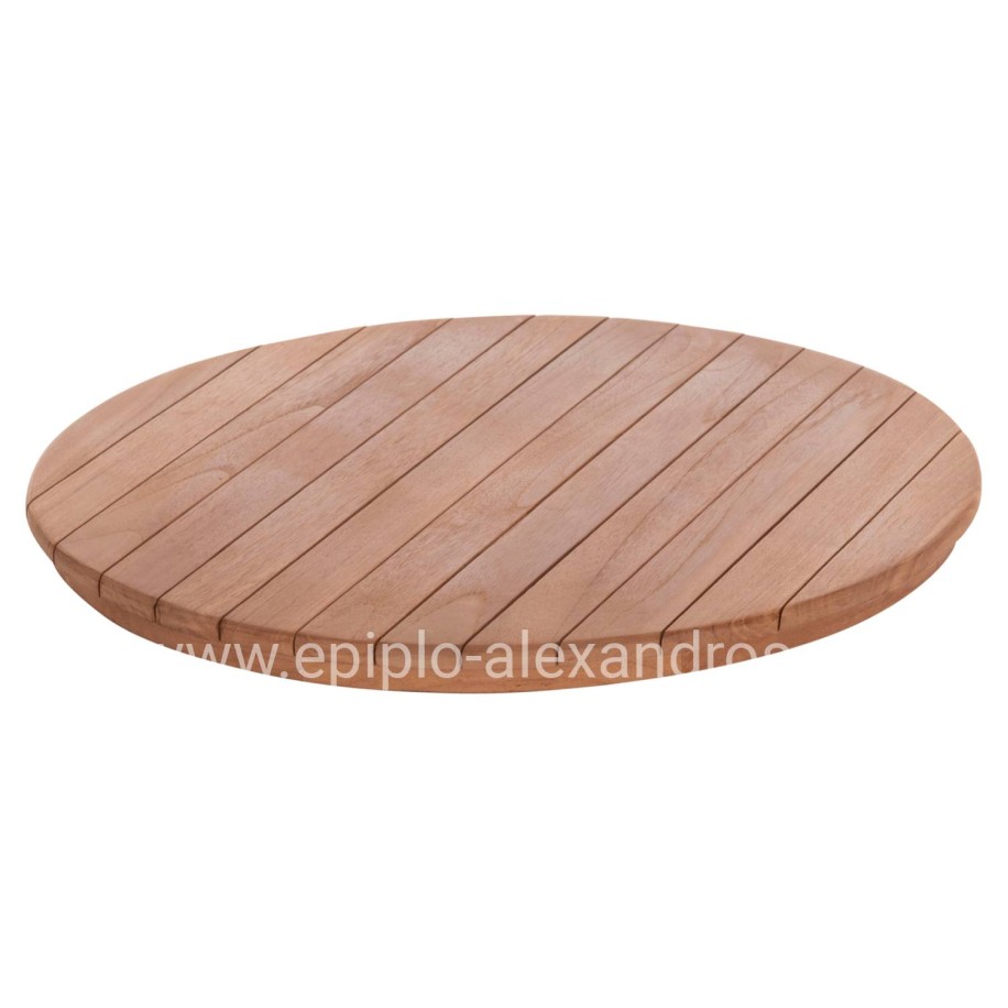 TABLETOP ROUND HM18132 TEAK WOOD--NATURAL COLOR Φ60x4(thickness)cm.