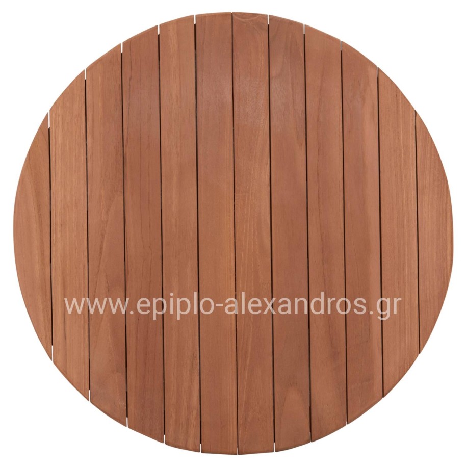 TABLETOP ROUND HM18132 TEAK WOOD--NATURAL COLOR Φ60x4(thickness)cm.