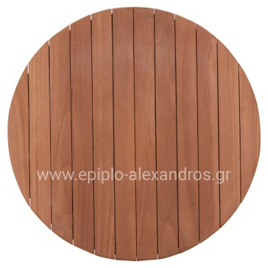 TABLETOP ROUND HM18132 TEAK WOOD--NATURAL COLOR Φ60x4(thickness)cm.